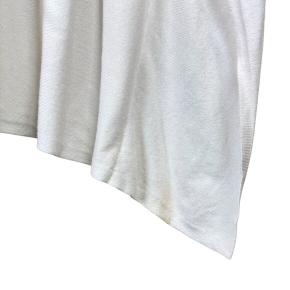 Chico's S/M Ivory Soft Knit Black Lace Pullover Poncho Oversized Layer Sweater - Picture 8 of 12